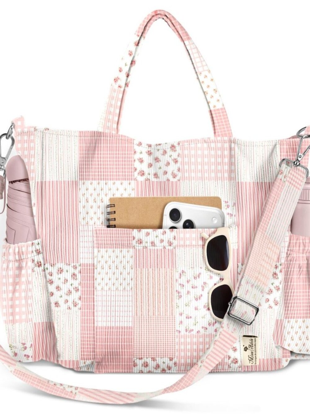 Corduroy Crossbody Tote Bag for Women